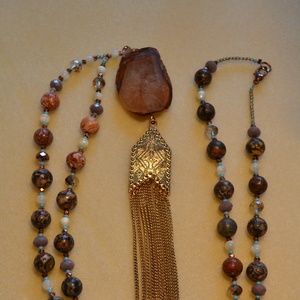 Agate Beaded Necklace!